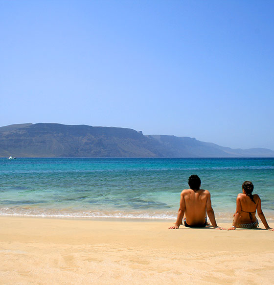 playa la Francesa La Graciosa