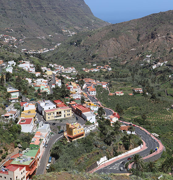 Hermigua (Las Hoyetas) - San Juan - Los Aceviños - El Cedro - El Estanquillo - El Convento - Las Hoyetas