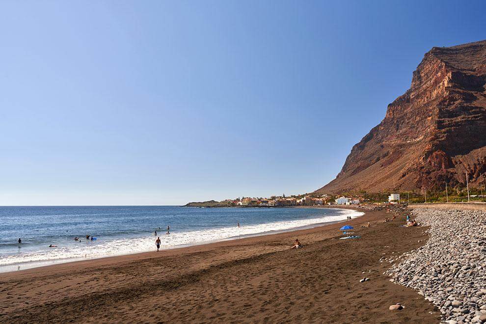 La Gomera. Playa La Calera