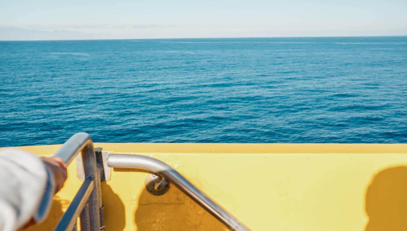 Plano detalle de un barco