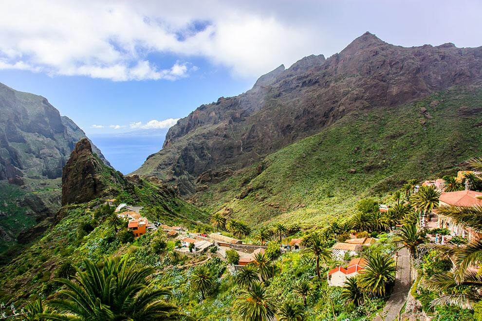 Tenerife. Caserío de Masca