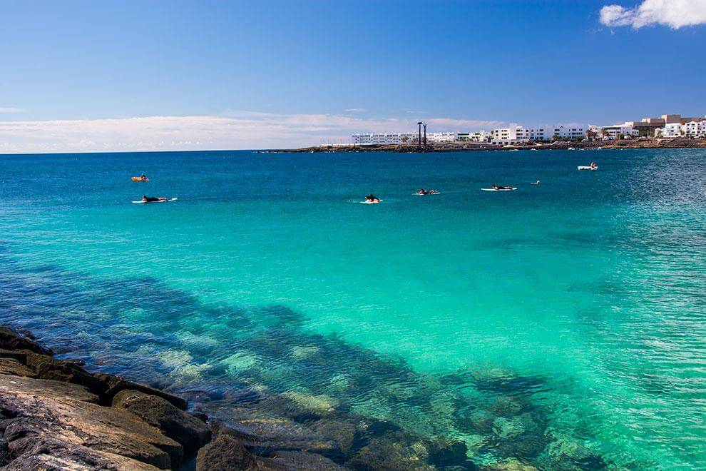 Lanzarote. Playa de las Cucharas. Costa Teguise 